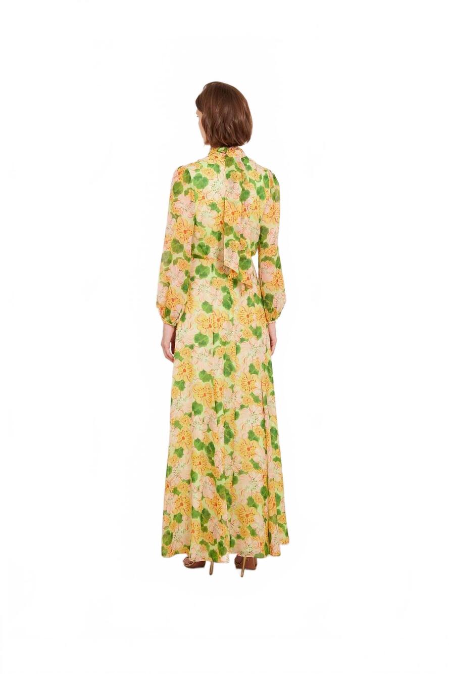 NEW SALONI jaclyn long dress in windflower mint - Picture 3 of 6